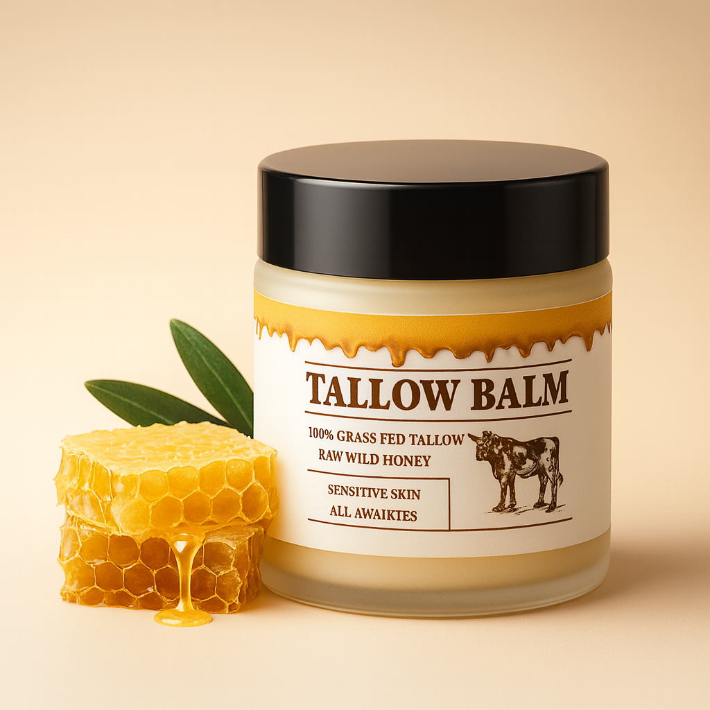 Whipped Tallow Balm – 100% Grass-Fed + Raw Wild Honey