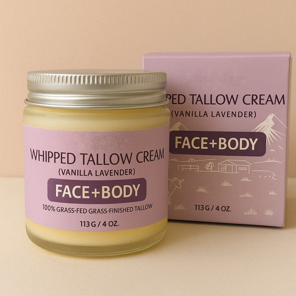 Whipped Tallow Balm – 100% Grass-Fed + Raw Wild Honey